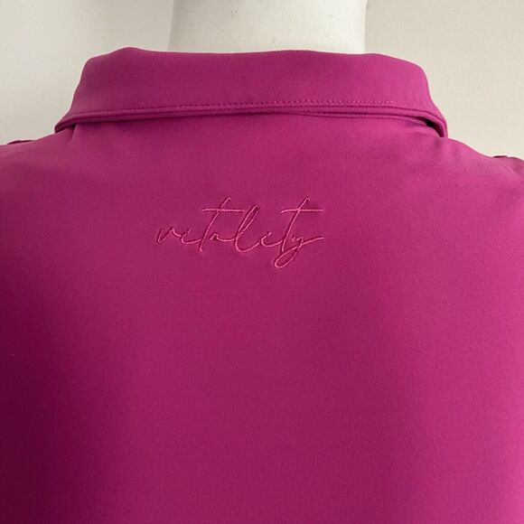 Vitality Balance Fuchsia Tati Long Sleeve Dress 1/4 Zip Athletic Exercise L - Picture 12 of 14